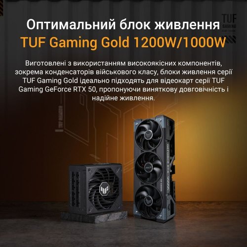 Відеокарта Asus TUF Gaming GeForce RTX 5090 OC 32768MB (TUF-RTX5090-O32G-GAMING FR) Factory Recertified купити в Україні: Київ, Львів, Хмельницький, Тернопіль | Перевірка сумісності, низька ціна, відгуки, характеристики від TELEMART фото