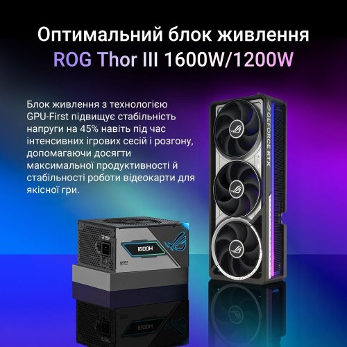 Відеокарта Asus ROG Astral GeForce RTX 5080 OC 16384MB (ROG-ASTRAL-RTX5080-O16G-GAMING FR) Factory Recertified купити в Україні: Київ, Львів, Хмельницький, Тернопіль | Перевірка сумісності, низька ціна, відгуки, характеристики від TELEMART фото