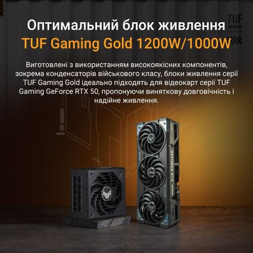 Відеокарта Asus TUF Gaming GeForce RTX 5070 Ti 16384MB (TUF-RTX5070TI-16G-GAMING FR) Factory Recertified купити в Україні: Київ, Львів, Хмельницький, Тернопіль | Перевірка сумісності, низька ціна, відгуки, характеристики від TELEMART фото