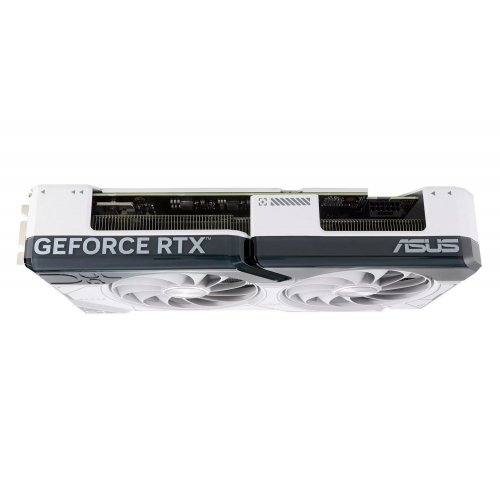 Видеокарта Asus Dual GeForce RTX 4070 SUPER White 12228MB (DUAL-RTX4070S-12G-WHITE FR) Factory Recertified купить в Украине: Киев, Днепр, Харьков, Одесса  | Проверка совместимости, низкая цена, отзывы, характеристики от TELEMART фото