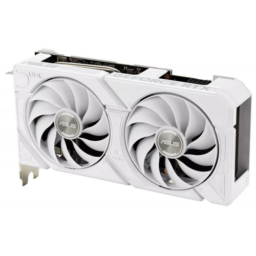 Відеокарта Asus GeForce RTX 4060 Dual EVO OC White 8192MB (DUAL-RTX4060-O8G-EVO-WHITE FR) Factory Recertified купити в Україні: Київ, Львів, Хмельницький, Тернопіль | Перевірка сумісності, низька ціна, відгуки, характеристики від TELEMART фото