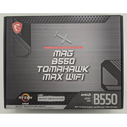 Материнська плата MSI MAG B550 TOMAHAWK MAX WIFI (sAM4, AMD B550) (Відновлено продавцем, 819523) купити в Україні: Київ, Львів, Хмельницький, Тернопіль | Перевірка сумісності, низька ціна, відгуки, характеристики від TELEMART фото