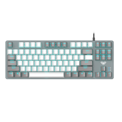 Уцінка клавіатура AULA F3287 Mechanical KRGD blue (6948391240954) Grey/White (Розкрита упаковка, 819542)