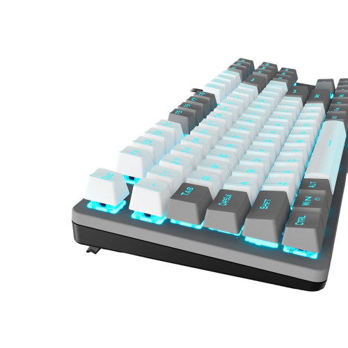 Уцінка клавіатура AULA F3287 Mechanical KRGD blue (6948391240954) Grey/White (Розкрита упаковка, 819542) купити в Україні: Київ, Львів, Хмельницький, Тернопіль | Низька ціна, відгуки, характеристики від TELEMART фото