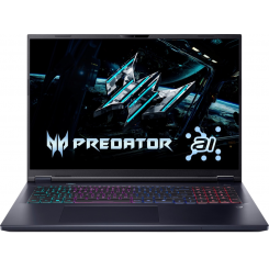 Ноутбук Acer Helios Neo 18 AI PHN18-72 (NH.QVJEU.002) Abyssal Black / 18″ (2560x1600, IPS) / Intel Core Ultra 9 275HX (2.7-5.4 ГГц), 24 ядра / NVIDIA GeForce RTX 5060 / 32 ГБ (DDR5) / 1024 ГБ (SSD) / Без ОС