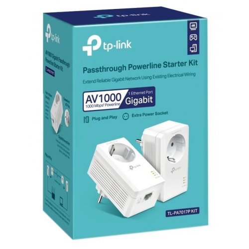 Уценка powerline TP-LINK TL-PA7017P KIT (Вскрытая упаковка, 819558) купить в Украине: Киев, Днепр, Харьков, Одесса  | Низкая цена, отзывы, характеристики от TELEMART фото