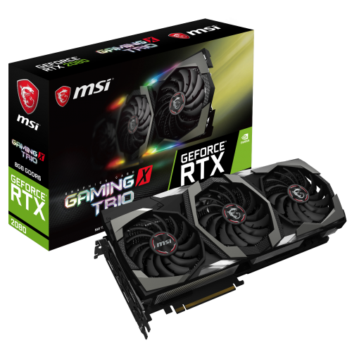 Видеокарта MSI GeForce RTX 2080 Gaming X TRIO 8192MB (RTX 2080 GAMING X TRIO) (Восстановлено продавцом, 819608) купить в Украине: Киев, Днепр, Харьков, Одесса  | Проверка совместимости, низкая цена, отзывы, характеристики от TELEMART фото