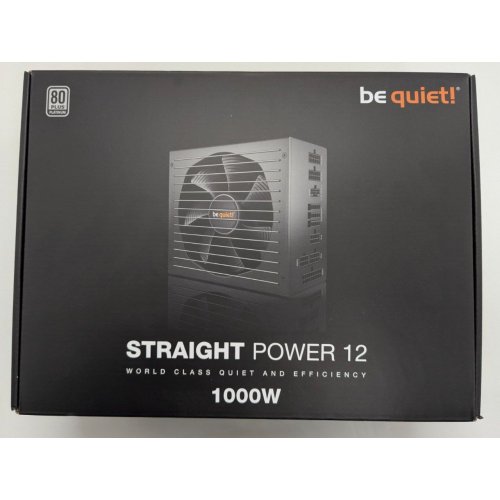 Блок питания Be Quiet! Straight Power 12 1000W (BN338) (Восстановлено продавцом, 819633) купить в Украине: Киев, Днепр, Харьков, Одесса  | Проверка совместимости, низкая цена, отзывы, характеристики от TELEMART фото