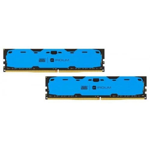Озу GoodRAM DDR4 8GB (2x4GB) 2400Mhz IRDM Blue (IR-B2400D464L15S/8GDC) (Восстановлено продавцом, 819650) купить в Украине: Киев, Днепр, Харьков, Одесса  | Проверка совместимости, низкая цена, отзывы, характеристики от TELEMART фото