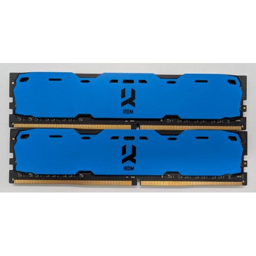 Озу GoodRAM DDR4 8GB (2x4GB) 2400Mhz IRDM Blue (IR-B2400D464L15S/8GDC) (Восстановлено продавцом, 819650) купить в Украине: Киев, Днепр, Харьков, Одесса  | Проверка совместимости, низкая цена, отзывы, характеристики от TELEMART фото