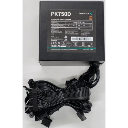 Блок живлення Deepcool PK750D 750W (R-PK750D-FA0B-EU) (Відновлено продавцем, 819661) купити в Україні: Київ, Львів, Хмельницький, Тернопіль | Перевірка сумісності, низька ціна, відгуки, характеристики від TELEMART фото