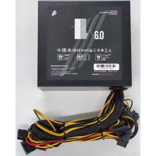 Блок живлення 1stPlayer 600W (PS-600FK) (Відновлено продавцем, 819662) купити в Україні: Київ, Львів, Хмельницький, Тернопіль | Перевірка сумісності, низька ціна, відгуки, характеристики від TELEMART фото