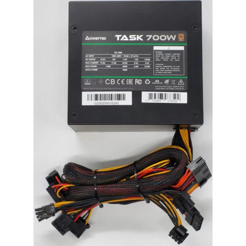 Блок живлення CHIEFTEC Task-Series 700W (TPS-700S) (Відновлено продавцем, 819664) купити в Україні: Київ, Львів, Хмельницький, Тернопіль | Перевірка сумісності, низька ціна, відгуки, характеристики від TELEMART фото