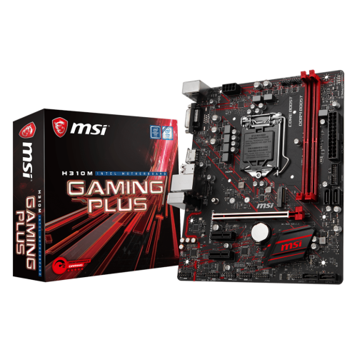 Материнская плата MSI H310M GAMING PLUS (s1151-V2, Intel H310) (Восстановлено продавцом, 819680) купить в Украине: Киев, Днепр, Харьков, Одесса  | Проверка совместимости, низкая цена, отзывы, характеристики от TELEMART фото