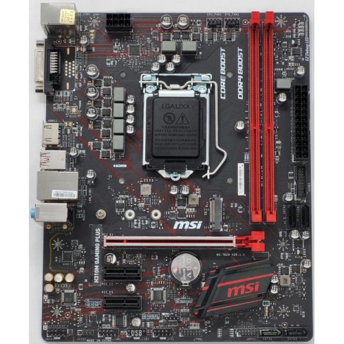 Материнская плата MSI H310M GAMING PLUS (s1151-V2, Intel H310) (Восстановлено продавцом, 819680) купить в Украине: Киев, Днепр, Харьков, Одесса  | Проверка совместимости, низкая цена, отзывы, характеристики от TELEMART фото