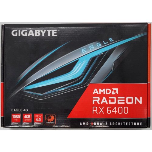 Видеокарта Gigabyte Radeon RX 6400 EAGLE 4096MB (GV-R64EAGLE-4GD) (Восстановлено продавцом, 819683) купить в Украине: Киев, Днепр, Харьков, Одесса  | Проверка совместимости, низкая цена, отзывы, характеристики от TELEMART фото