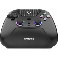 Геймпад із зарядною станцією GamePro GPS20BDOC RGB Wireless Black