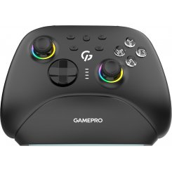 Геймпад із зарядною станцією GamePro GPX13BDOC RGB Wireless Black