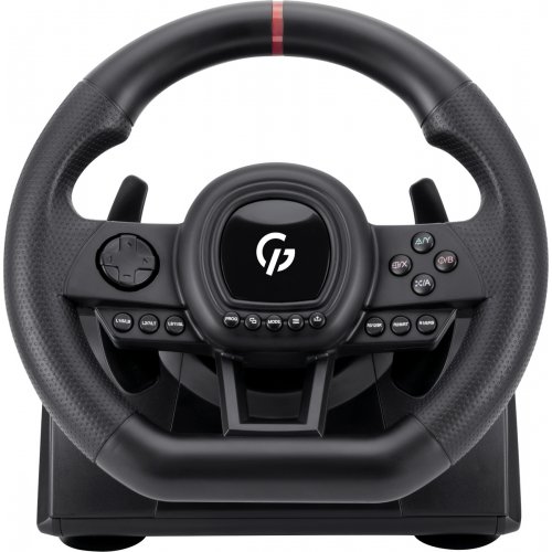 Руль с педалями и коробкой передач GamePro RW038PM Black купить в Украине: Киев, Днепр, Харьков, Одесса  | Низкая цена, отзывы, характеристики от TELEMART фото