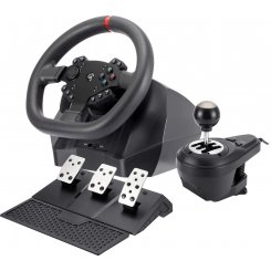Кермо з педалями та коробкою передач GamePro RW575PM Black