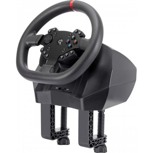 Руль с педалями и коробкой передач GamePro RW575PM Black купить в Украине: Киев, Днепр, Харьков, Одесса  | Низкая цена, отзывы, характеристики от TELEMART фото