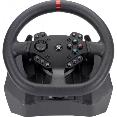 Руль с педалями и коробкой передач GamePro RW575PM Black купить в Украине: Киев, Днепр, Харьков, Одесса  | Низкая цена, отзывы, характеристики от TELEMART фото