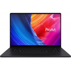 Ноутбук Asus ProArt P16 H7606WX-SE002X (90NB17E1-M000K0) Nano Black / 16″ (3840x2400, OLED) / AMD Ryzen AI 9 HX 370 (2.0-5.1 ГГц), 12 ядер / NVIDIA GeForce RTX 5090 / 64 ГБ (LPDDR5X) / 2048 + 2048 ГБ (SSD + SSD) / Windows 11 Pro