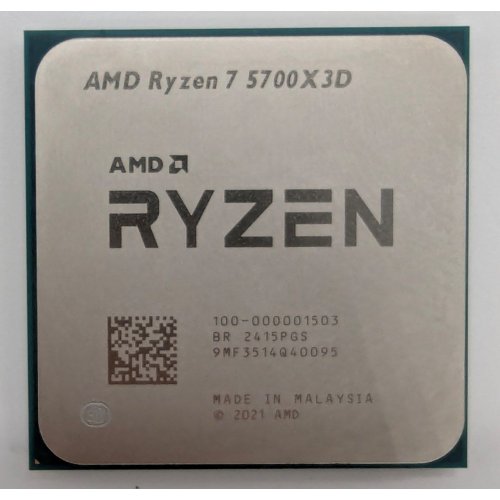 Процессор AMD Ryzen 7 5700X3D 3.0(4.1)GHz 96MB sAM4 Tray (100-000001503) (Восстановлено продавцом, 819911) купить в Украине: Киев, Днепр, Харьков, Одесса  | Проверка совместимости, низкая цена, отзывы, характеристики от TELEMART фото