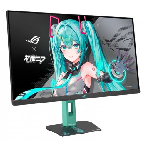 Монитор Asus 27" ROG Strix XG27ACMEG-G Hatsune Miku Edition (90LM0C7U-B01371) Black/Green купить в Украине: Киев, Днепр, Харьков, Одесса  | Низкая цена, отзывы, характеристики от TELEMART фото
