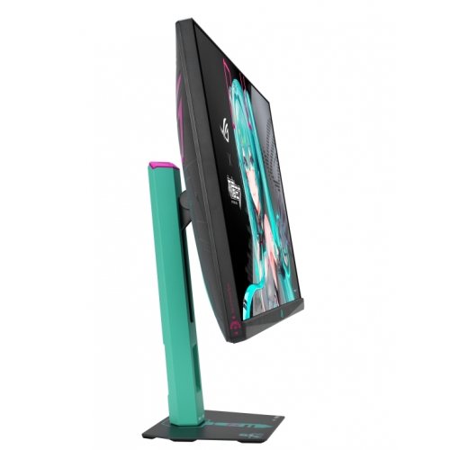 Монитор Asus 27" ROG Strix XG27ACMEG-G Hatsune Miku Edition (90LM0C7U-B01371) Black/Green купить в Украине: Киев, Днепр, Харьков, Одесса  | Низкая цена, отзывы, характеристики от TELEMART фото