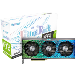 Відеокарта Palit GeForce RTX 3080 GameRock V1 10240MB (NED3080U19IA-1020G) LHR (Відновлено продавцем, 819952)