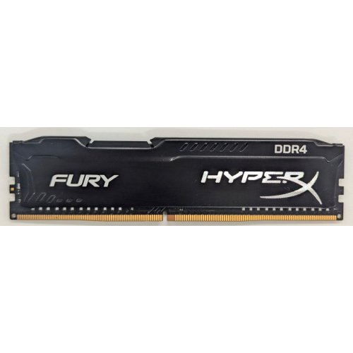 Озу Kingston DDR4 4Gb 2400Mhz HyperX FURY Black (HX424C15FB/4) (Восстановлено продавцом, 819973) купить в Украине: Киев, Днепр, Харьков, Одесса  | Проверка совместимости, низкая цена, отзывы, характеристики от TELEMART фото