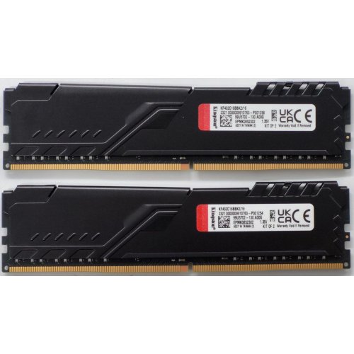 Озу Kingston DDR4 16GB (2x8GB) 3200Mhz FURY Beast Black (KF432C16BBK2/16) (Восстановлено продавцом, 819997) купить в Украине: Киев, Днепр, Харьков, Одесса  | Проверка совместимости, низкая цена, отзывы, характеристики от TELEMART фото