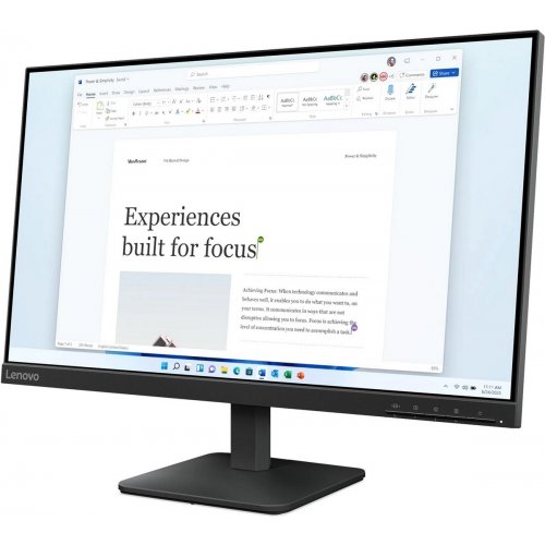 Монітор Lenovo 23.8" L24-4e (68C2KAC1UA) Black купити в Україні: Київ, Львів, Хмельницький, Тернопіль | Низька ціна, відгуки, характеристики від TELEMART фото