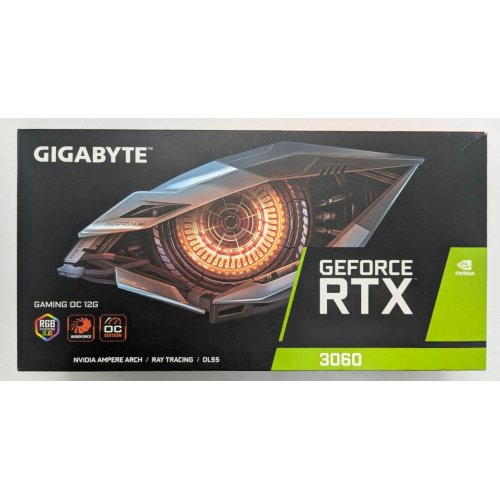 Відеокарта Gigabyte GeForce RTX 3060 Gaming OC 12288MB (GV-N3060GAMING OC-12GD 2.0) (Відновлено продавцем, 820175) купити в Україні: Київ, Львів, Хмельницький, Тернопіль | Перевірка сумісності, низька ціна, відгуки, характеристики від TELEMART фото