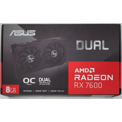 Видеокарта Asus Radeon RX 7600 Dual EVO OC 8192MB (DUAL-RX7600-O8G-EVO) (Восстановлено продавцом, 820256) купить в Украине: Киев, Днепр, Харьков, Одесса  | Проверка совместимости, низкая цена, отзывы, характеристики от TELEMART фото