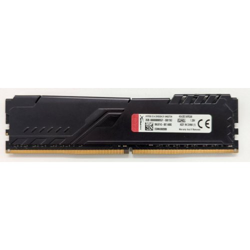 Озп HyperX DDR4 8GB 3200Mhz Fury Black (HX432C16FB3/8) (Відновлено продавцем, 820271) купити в Україні: Київ, Львів, Хмельницький, Тернопіль | Перевірка сумісності, низька ціна, відгуки, характеристики від TELEMART фото