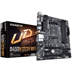 Материнская плата Gigabyte B450M DS3H WIFI (sAM4, AMD B450) (Восстановлено продавцом, 820273)