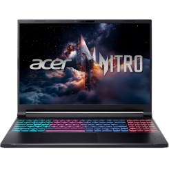 Ноутбук Acer Nitro V 16S ANV16S-71 (NH.U28EU.003) Black / 16″ (1920x1200, IPS) / Intel Core 5 210H (3.6-4.8 ГГц), 8 ядер / NVIDIA GeForce RTX 5060 / 32 ГБ (DDR5) / 1024 ГБ (SSD) / Linux