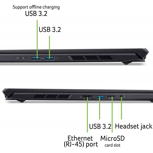 Ноутбук Acer Nitro V 16S ANV16S-71 (NH.U28EU.003) Black купить в Украине: Киев, Днепр, Харьков, Одесса  | Низкая цена, отзывы, характеристики от TELEMART фото 11 Ноутбук Acer Nitro V 16S ANV16S-71 (NH.U28EU.003) Black купить в Украине: Киев, Днепр, Харьков, Одесса  | Низкая цена, отзывы, характеристики от TELEMART фото