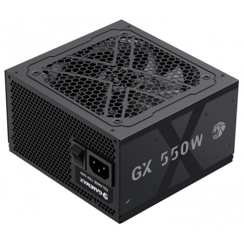 Блок питания GAMEMAX GX 550GF 550W (GX 550GF) Black купить в Украине: Киев, Днепр, Харьков, Одесса  | Проверка совместимости, низкая цена, отзывы, характеристики от TELEMART фото 1 Блок питания GAMEMAX GX 550GF 550W (GX 550GF) Black купить в Украине: Киев, Днепр, Харьков, Одесса  | Проверка совместимости, низкая цена, отзывы, характеристики от TELEMART фото