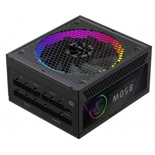 Блок питания GAMEMAX RGB PRO 850G 850W (RGB PRO 850G) Black купить в Украине: Киев, Днепр, Харьков, Одесса  | Проверка совместимости, низкая цена, отзывы, характеристики от TELEMART фото 2 Блок питания GAMEMAX RGB PRO 850G 850W (RGB PRO 850G) Black купить в Украине: Киев, Днепр, Харьков, Одесса  | Проверка совместимости, низкая цена, отзывы, характеристики от TELEMART фото