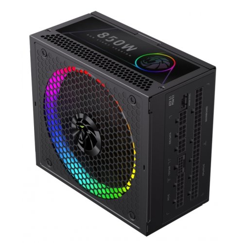 Блок питания GAMEMAX RGB PRO 850G 850W (RGB PRO 850G) Black купить в Украине: Киев, Днепр, Харьков, Одесса  | Проверка совместимости, низкая цена, отзывы, характеристики от TELEMART фото 4 Блок питания GAMEMAX RGB PRO 850G 850W (RGB PRO 850G) Black купить в Украине: Киев, Днепр, Харьков, Одесса  | Проверка совместимости, низкая цена, отзывы, характеристики от TELEMART фото