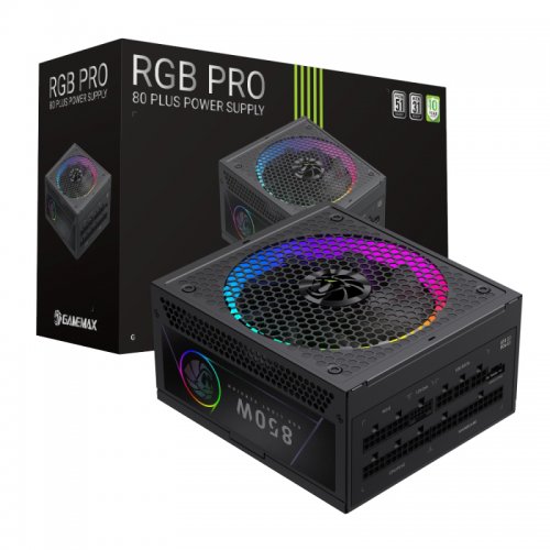 Блок питания GAMEMAX RGB PRO 850G 850W (RGB PRO 850G) Black купить в Украине: Киев, Днепр, Харьков, Одесса  | Проверка совместимости, низкая цена, отзывы, характеристики от TELEMART фото 10 Блок питания GAMEMAX RGB PRO 850G 850W (RGB PRO 850G) Black купить в Украине: Киев, Днепр, Харьков, Одесса  | Проверка совместимости, низкая цена, отзывы, характеристики от TELEMART фото