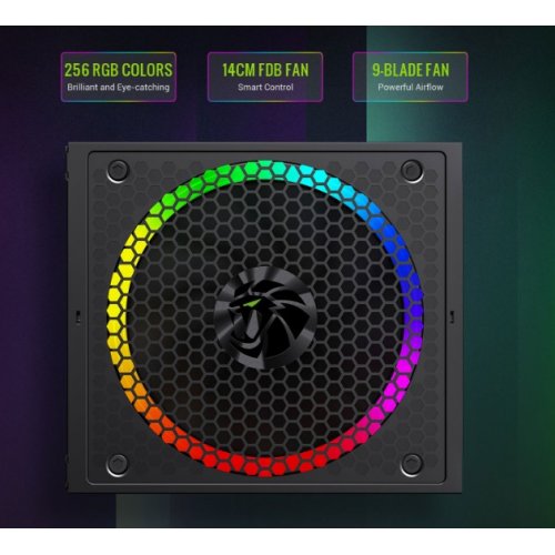 Блок питания GAMEMAX RGB PRO 850G 850W (RGB PRO 850G) Black купить в Украине: Киев, Днепр, Харьков, Одесса  | Проверка совместимости, низкая цена, отзывы, характеристики от TELEMART фото 18 Блок питания GAMEMAX RGB PRO 850G 850W (RGB PRO 850G) Black купить в Украине: Киев, Днепр, Харьков, Одесса  | Проверка совместимости, низкая цена, отзывы, характеристики от TELEMART фото