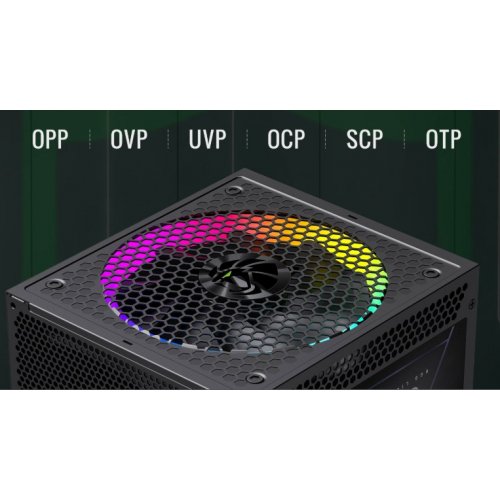 Блок питания GAMEMAX RGB PRO 850G 850W (RGB PRO 850G) Black купить в Украине: Киев, Днепр, Харьков, Одесса  | Проверка совместимости, низкая цена, отзывы, характеристики от TELEMART фото 20 Блок питания GAMEMAX RGB PRO 850G 850W (RGB PRO 850G) Black купить в Украине: Киев, Днепр, Харьков, Одесса  | Проверка совместимости, низкая цена, отзывы, характеристики от TELEMART фото