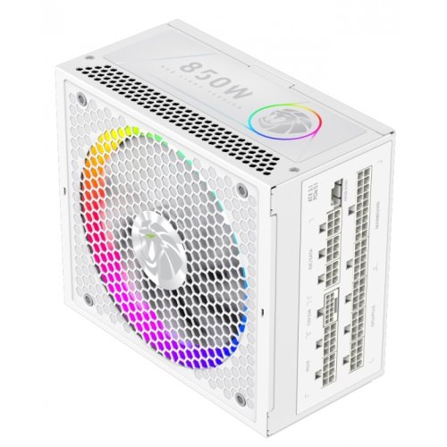 Блок питания GAMEMAX RGB PRO 850G 850W (RGB PRO 850G WH) White купить в Украине: Киев, Днепр, Харьков, Одесса  | Проверка совместимости, низкая цена, отзывы, характеристики от TELEMART фото 4 Блок питания GAMEMAX RGB PRO 850G 850W (RGB PRO 850G WH) White купить в Украине: Киев, Днепр, Харьков, Одесса  | Проверка совместимости, низкая цена, отзывы, характеристики от TELEMART фото