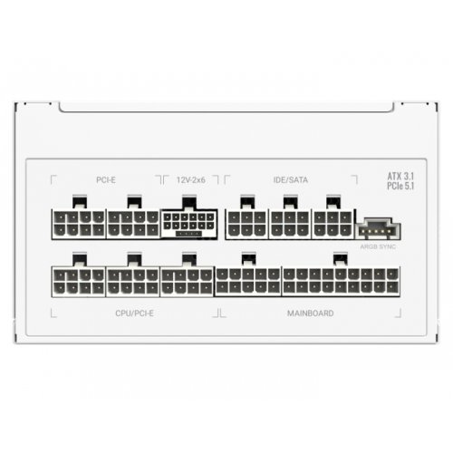 Блок питания GAMEMAX RGB PRO 850G 850W (RGB PRO 850G WH) White купить в Украине: Киев, Днепр, Харьков, Одесса  | Проверка совместимости, низкая цена, отзывы, характеристики от TELEMART фото 7 Блок питания GAMEMAX RGB PRO 850G 850W (RGB PRO 850G WH) White купить в Украине: Киев, Днепр, Харьков, Одесса  | Проверка совместимости, низкая цена, отзывы, характеристики от TELEMART фото
