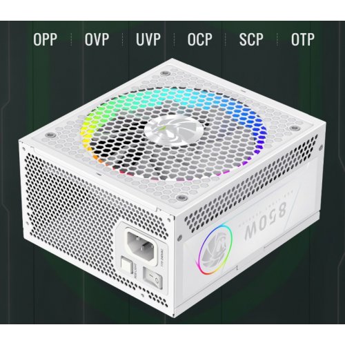 Блок питания GAMEMAX RGB PRO 850G 850W (RGB PRO 850G WH) White купить в Украине: Киев, Днепр, Харьков, Одесса  | Проверка совместимости, низкая цена, отзывы, характеристики от TELEMART фото 18 Блок питания GAMEMAX RGB PRO 850G 850W (RGB PRO 850G WH) White купить в Украине: Киев, Днепр, Харьков, Одесса  | Проверка совместимости, низкая цена, отзывы, характеристики от TELEMART фото