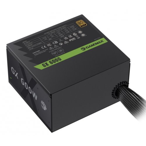 Блок питания GAMEMAX GX 600G 600W (GX 600G) Black купить в Украине: Киев, Днепр, Харьков, Одесса  | Проверка совместимости, низкая цена, отзывы, характеристики от TELEMART фото 5 Блок питания GAMEMAX GX 600G 600W (GX 600G) Black купить в Украине: Киев, Днепр, Харьков, Одесса  | Проверка совместимости, низкая цена, отзывы, характеристики от TELEMART фото